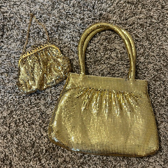 Preston and York gold bedazzled mini purse with clutch o - Picture 1 of 12